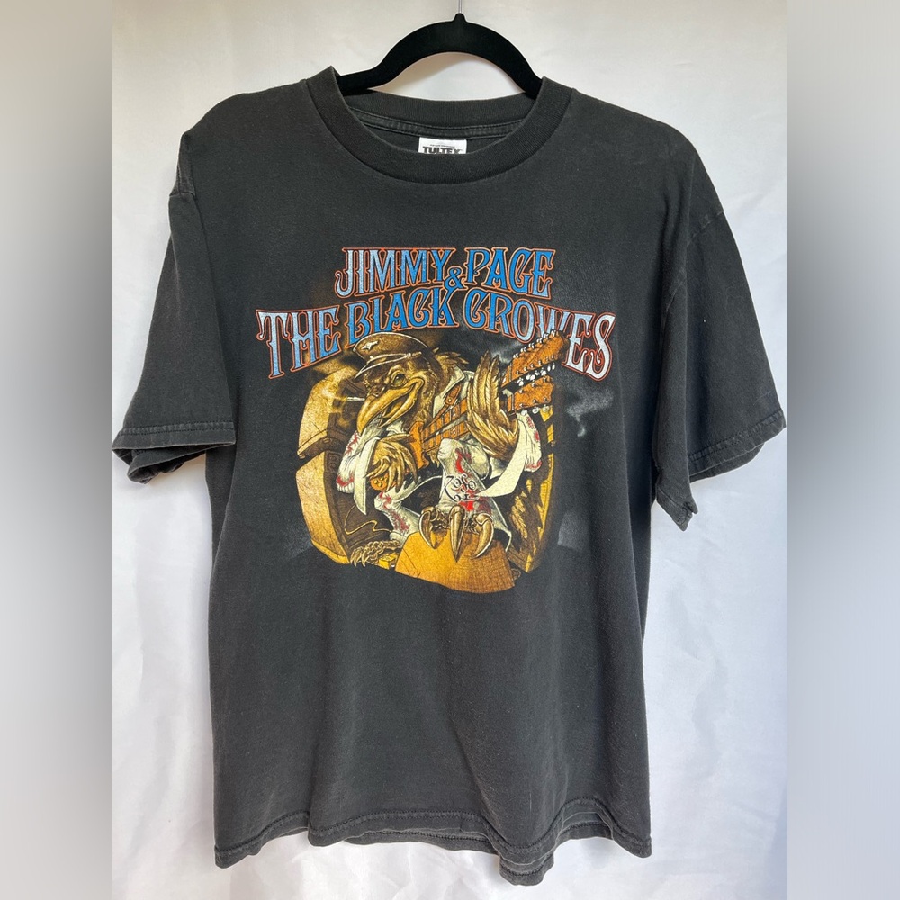• JIMMY PAGE & THE BLACK CROWES • Original “On Stage Together” 2000 Tour Shirt